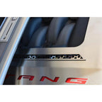 Polished Engine Shroud Cover with Green LED for 2015–2017 Ford Mustang GT