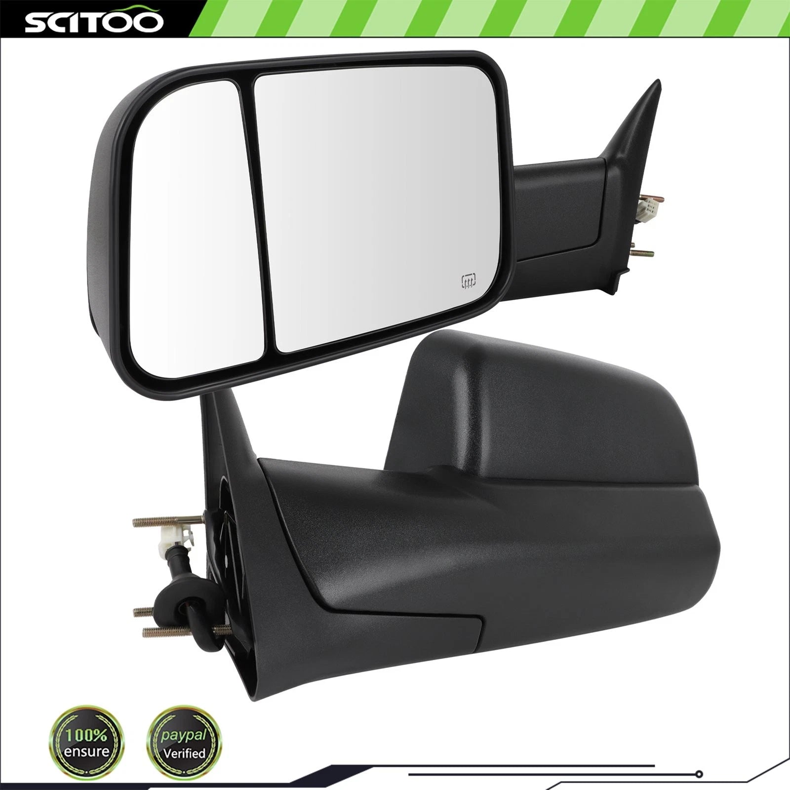 Power Heated Side Mirrors Pair for Dodge Ram 1500 1998–2001, 2500 1998–2002, 3500