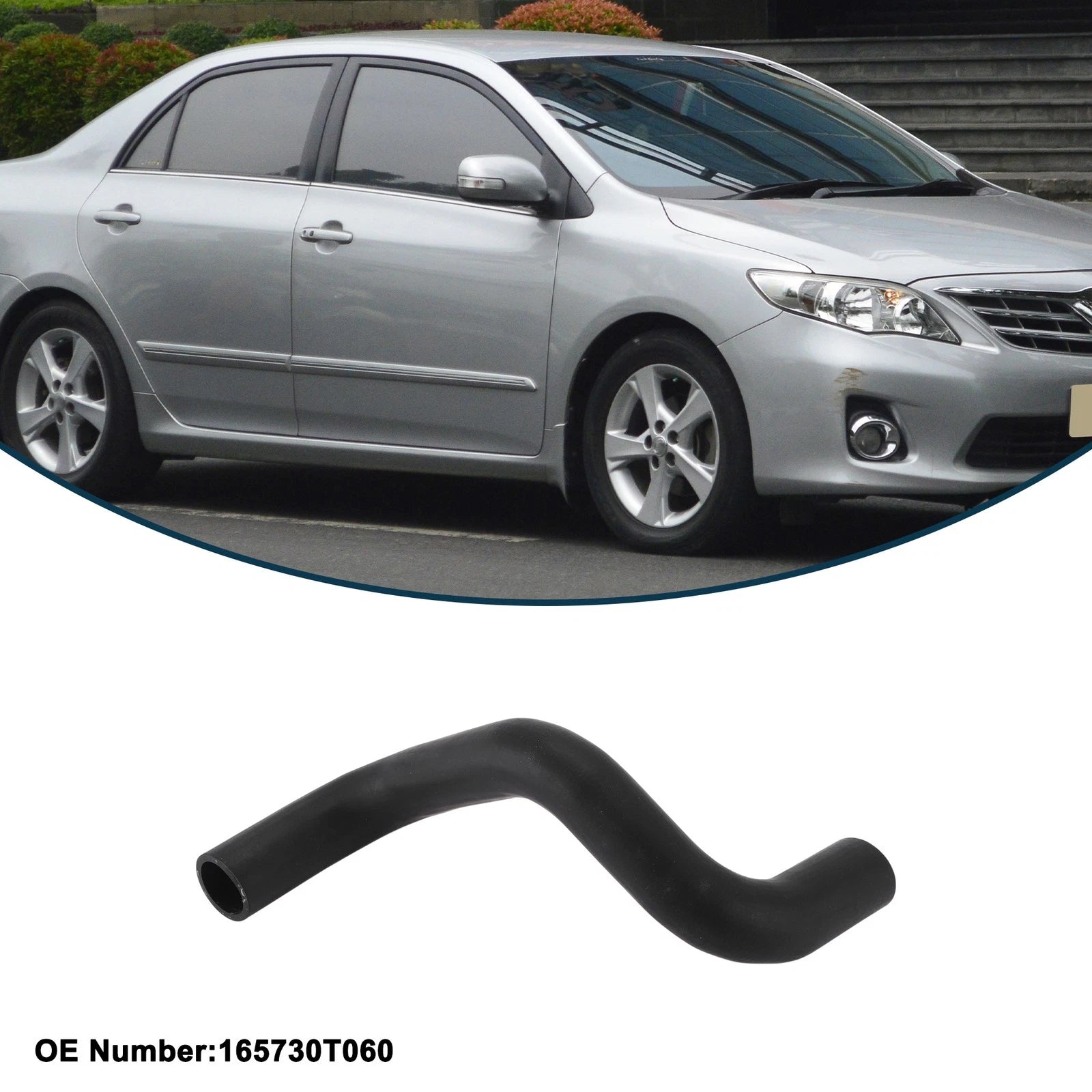 Lower Radiator Hose for Toyota Corolla (2011–2017) No. 165730T060