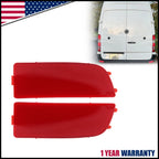 2X Rear Bumper Reflector Red Lens Light for Mercedes Benz Sprinter 3500 (2010–2018)