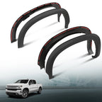 Set of 4 Fender Flares for Chevrolet Silverado 1500 (2019–2024)