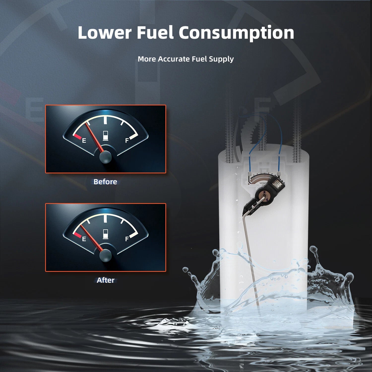 Fuel Pump Assembly for Pontiac Bonneville, Buick LeSabre V6 3.8L (2000–2005) E3518M