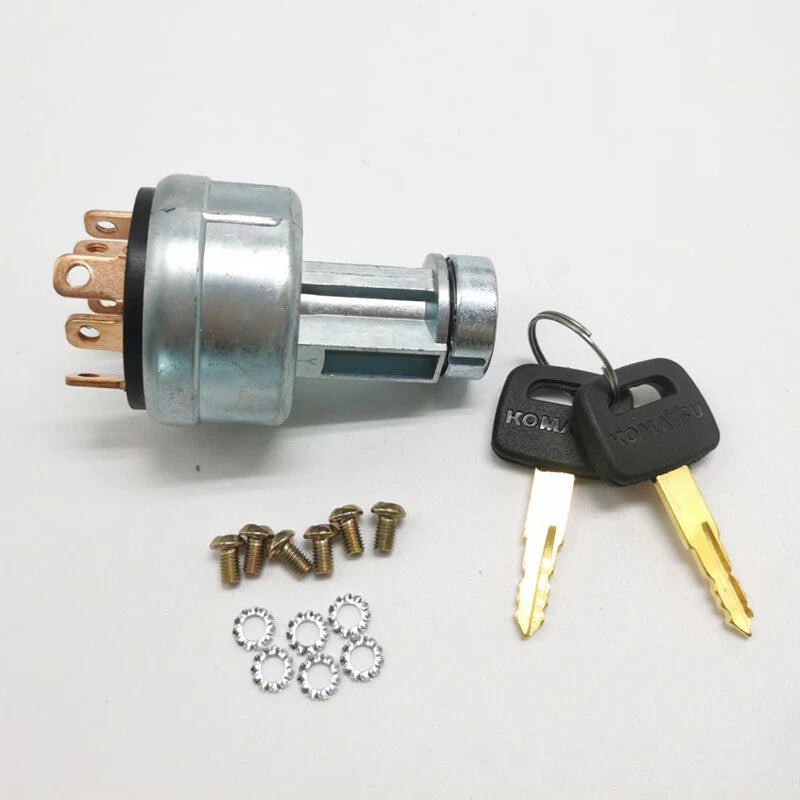 Key Ignition Switch for Komatsu PC100-6 PC120-6 PC200-7 (1990–2000)