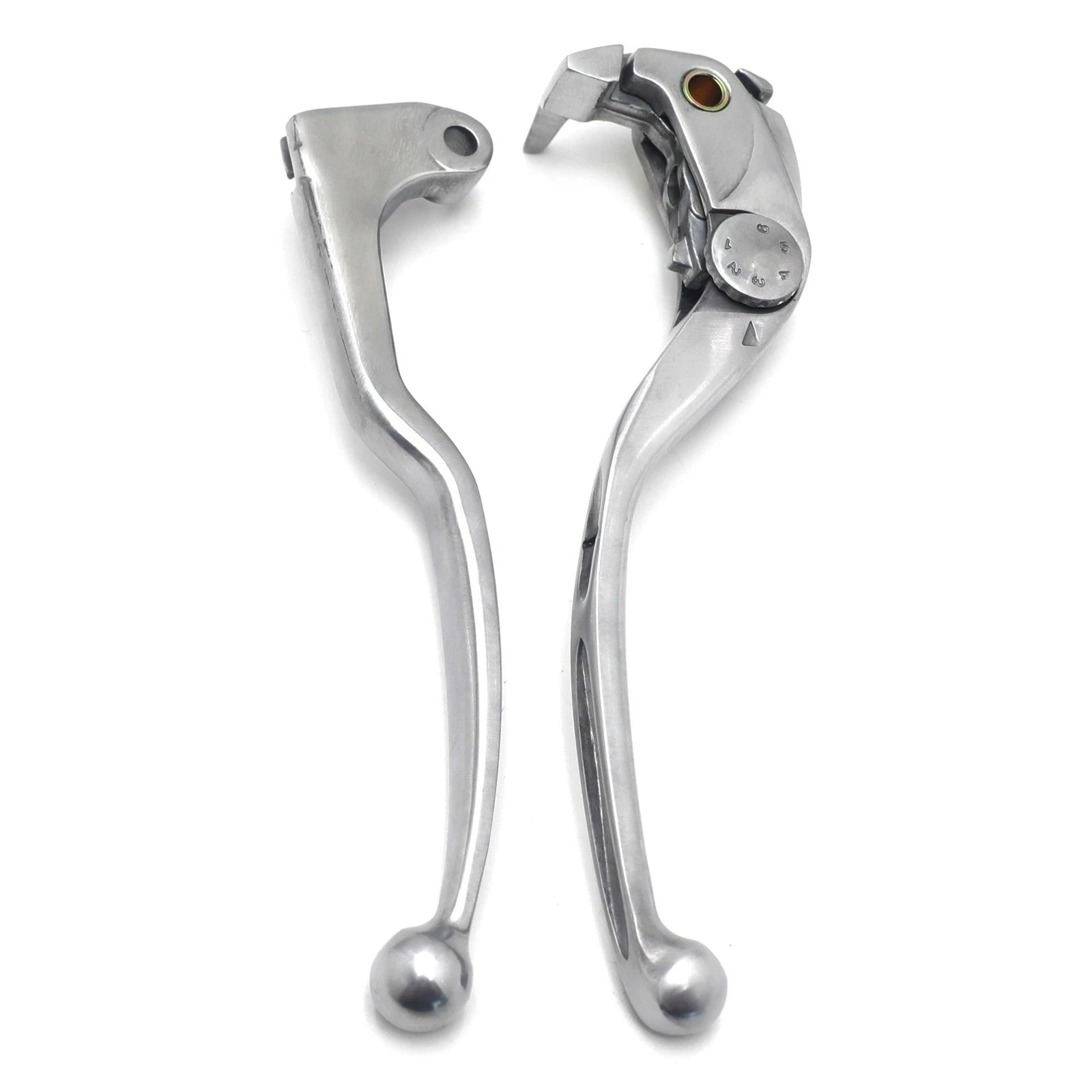 Set of 2 Silver Brake Clutch Levers for Honda CBR600RR (2007–2024), CBR1000RR (2008–2024)