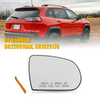 RH Right Side Mirror Glass Non-Heated 68228910AA for Jeep Cherokee (2014–2023)
