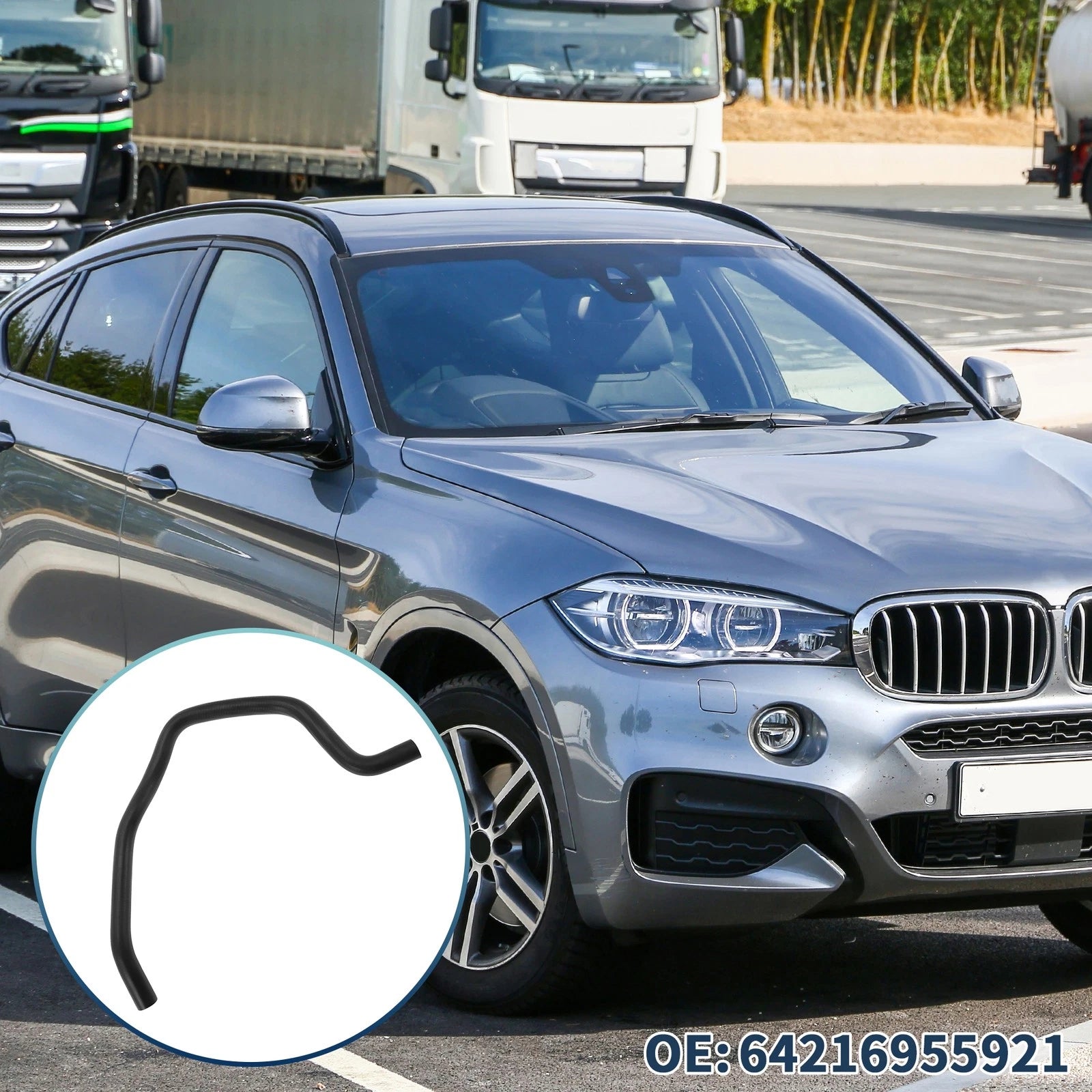 HVAC Heater Hose for BMW X6 (2008–2019), X5 (2007–2018) No. 64216955921