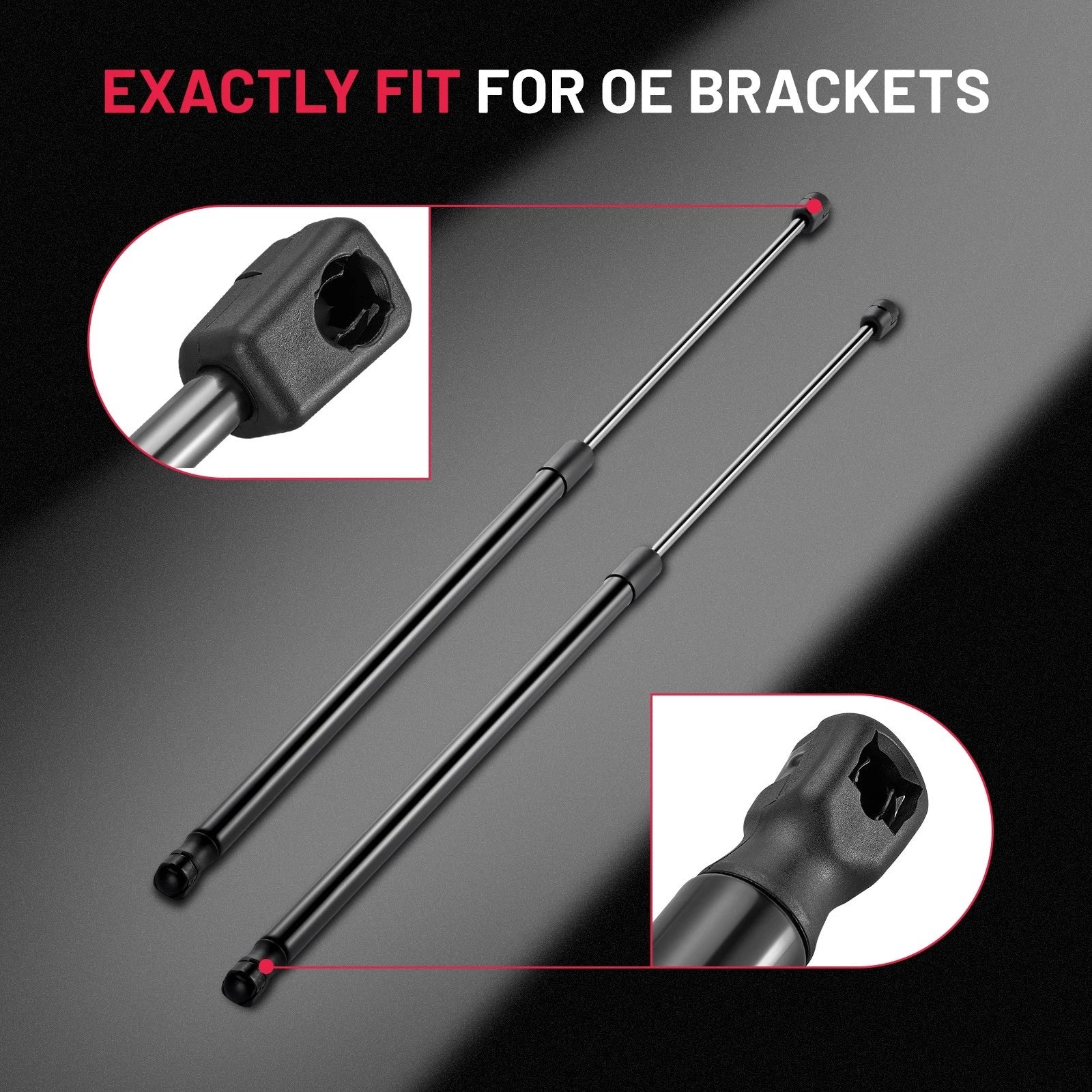 2X Front Hood Lift Struts Gas Supports for Toyota Solara (2004–2008)