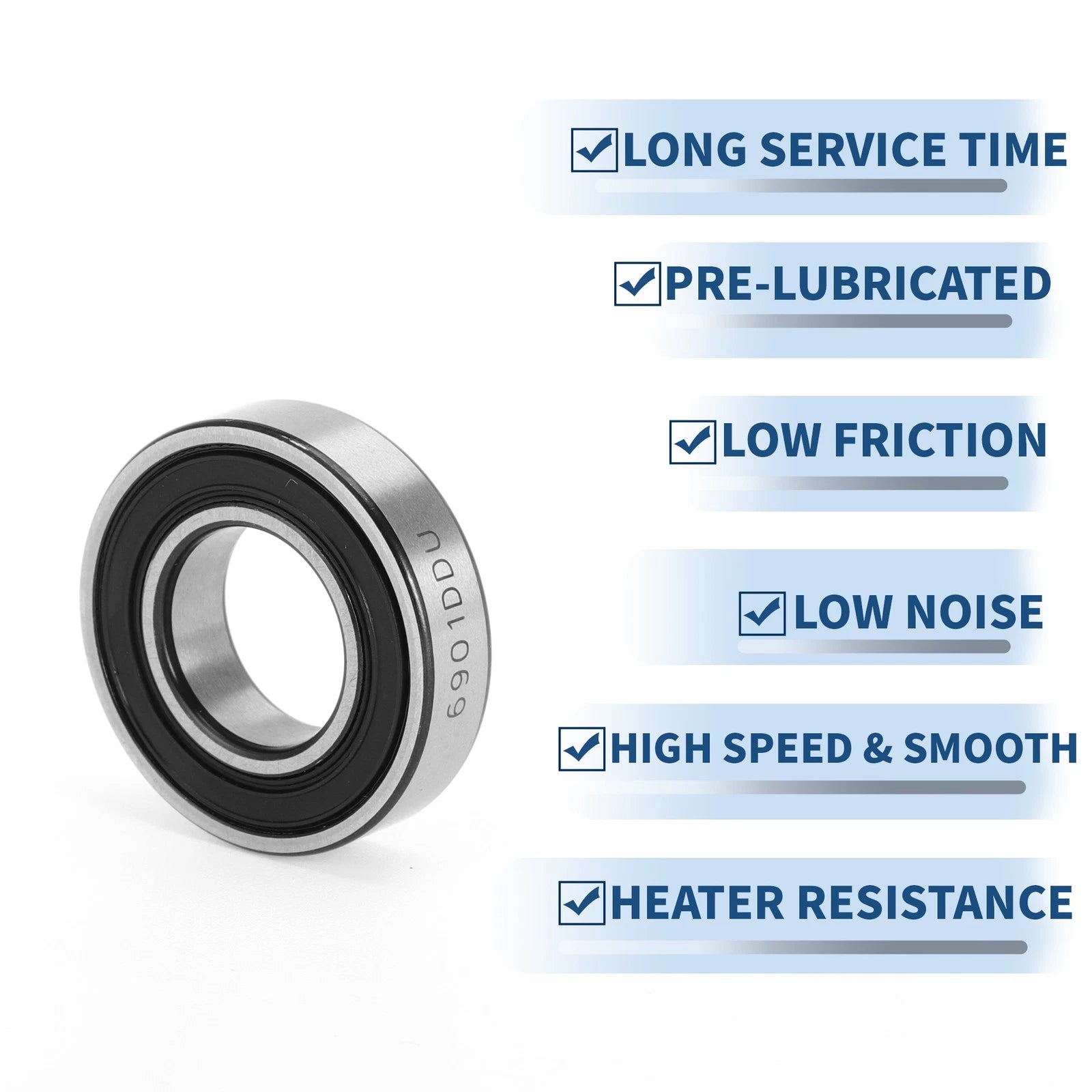 6901DD Deep Groove Ball Bearing for Scooter Skateboard (12x24x6mm)