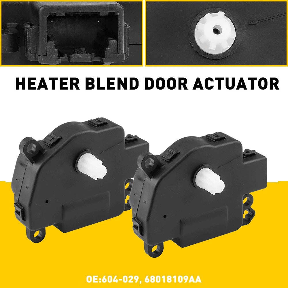 2X HVAC AC Heater Blend Door Actuator for Chrysler 200 (2012â2014)