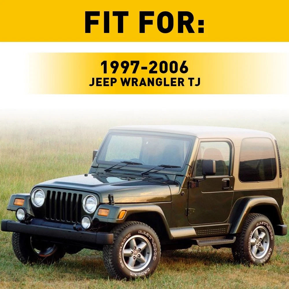 2X Front Locking Latch Catch Hood Kit for Jeep JK Wrangler (1997–2006)