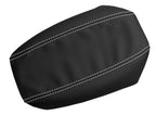 Leather Console Lid Armrest Cover for Nissan Altima (2005–2006) White Stitch