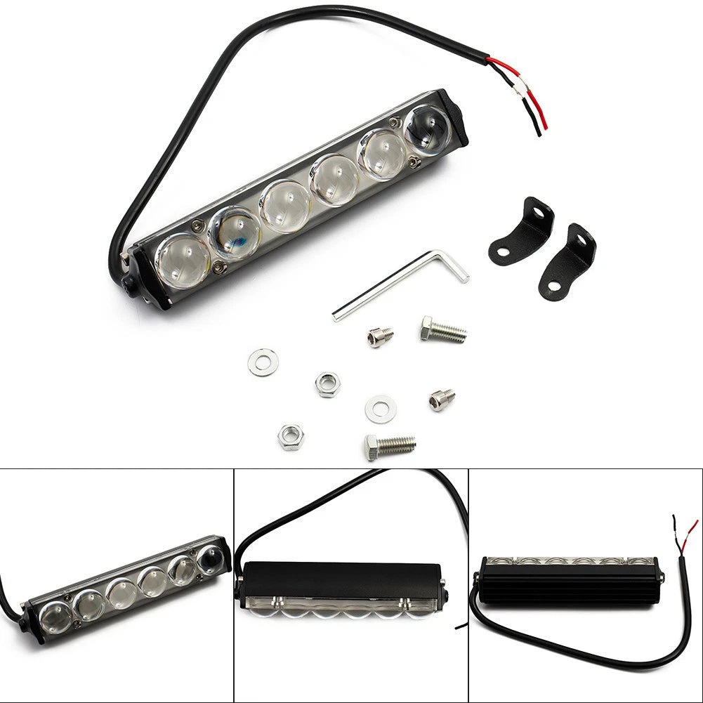 Slim LED Light Bar for ATV SUV 4X4 (7 Inch, Waterproof, 4D Lens)