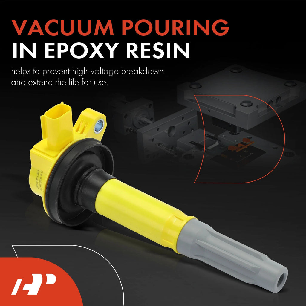 8x Yellow Ignition Coil for Ford F-150, Mustang (2011–2016)