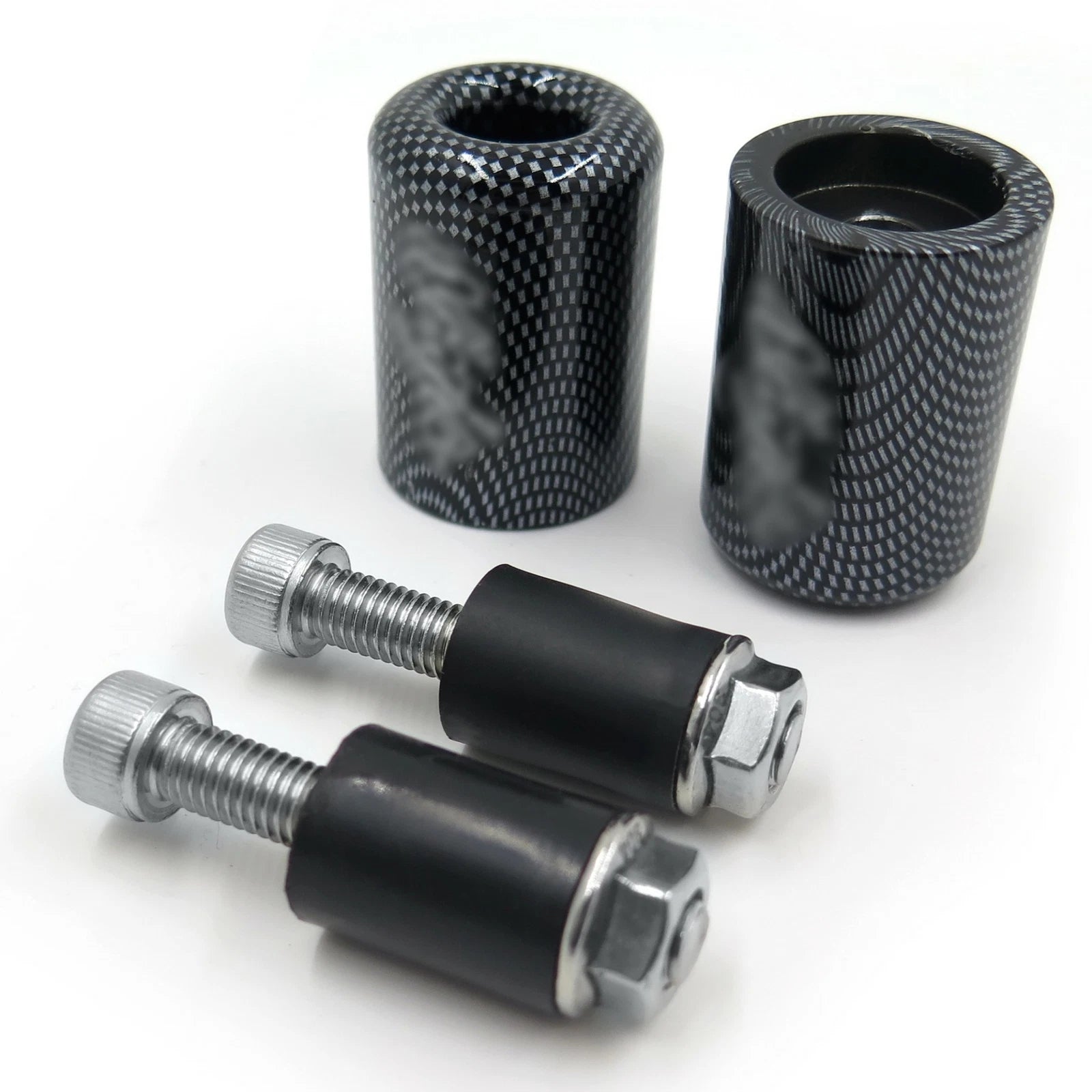 Rubber Weight Bar Ends for Kawasaki Ninja 250R EX250 (1987–2012) & 650R EX650R (2006–2012)