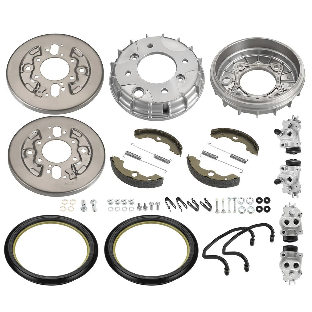 Front Brake Drum Wheel Cylinder Plate Kit for Honda Foreman TRX450 (1998–2001)