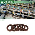 Set of 5 Oil Seal Rotary Shaft Seal FKM Rubber 12x16x3.5mm