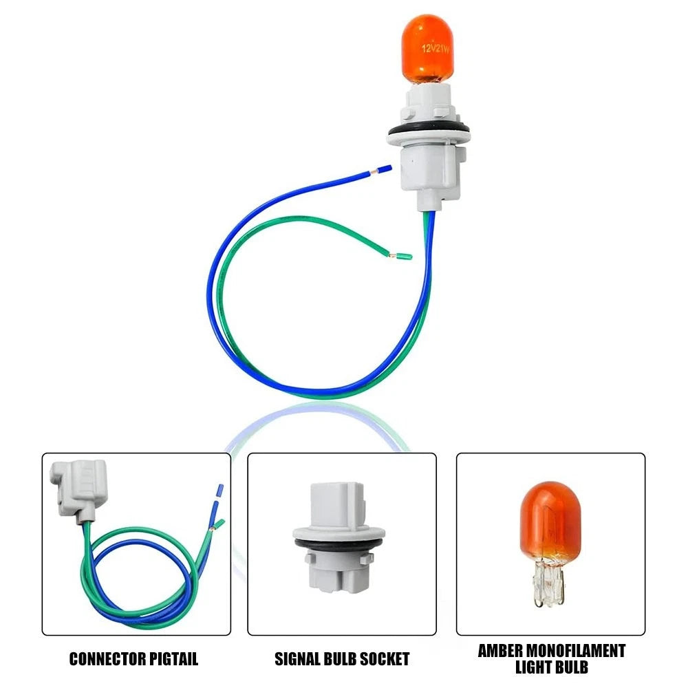 Turn Signal Corner Light with Connector Socket for Toyota (90075-60028)