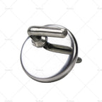 Toilet Seat Fix Fitting for Back to Wall (Stainless, Quick Release Hinges)
