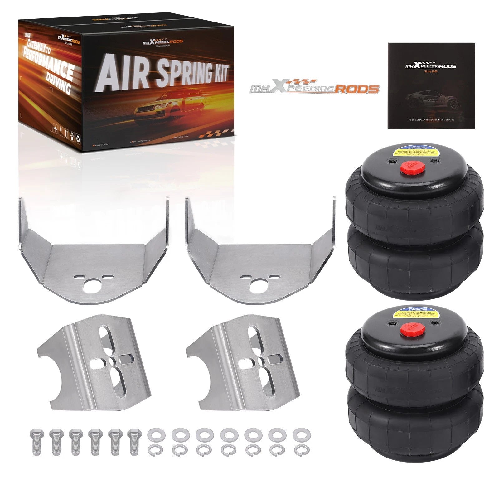 Air Ride Suspension Kit Rear Brackets for Universal (2.75-3.5" Axle Tube)