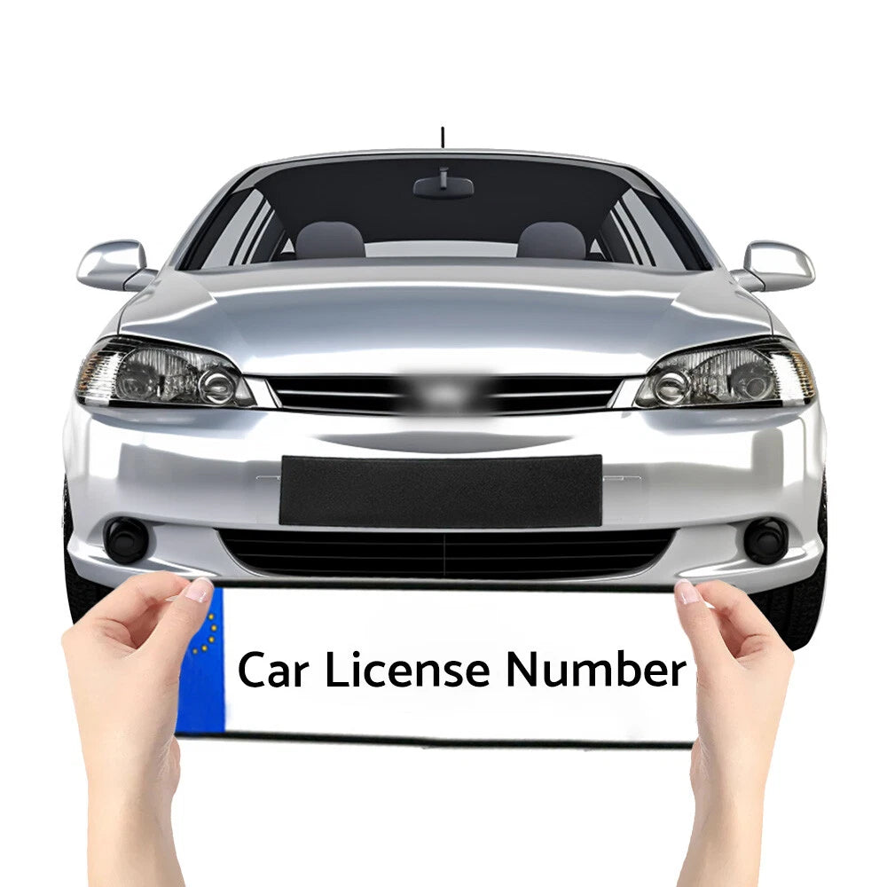 Adhesive License Plate Holder for Universal 500x100mm Cars (Fits Most Models)