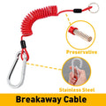 6' FT Trailer Breakaway Coiled Cable for Truck Towing (Replace)