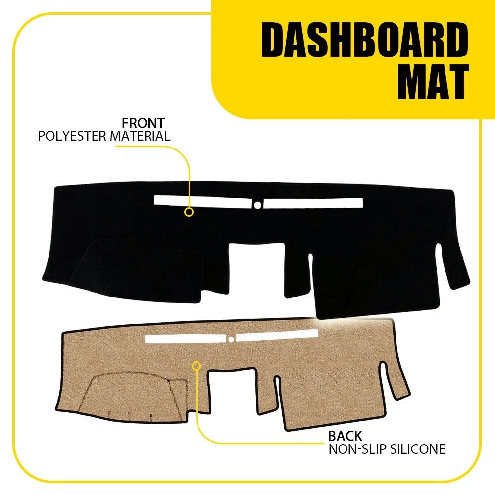 Dash Cover Mat for Nissan Frontier (2007–2020) - Black