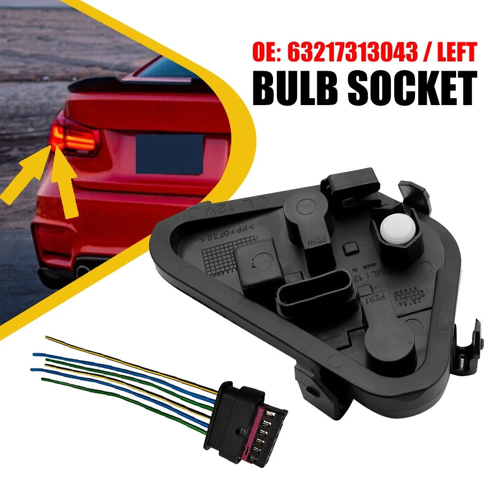 Left Rear Tail Light Bulb Socket for BMW 320i 328d 328i 335i (2013–2015)