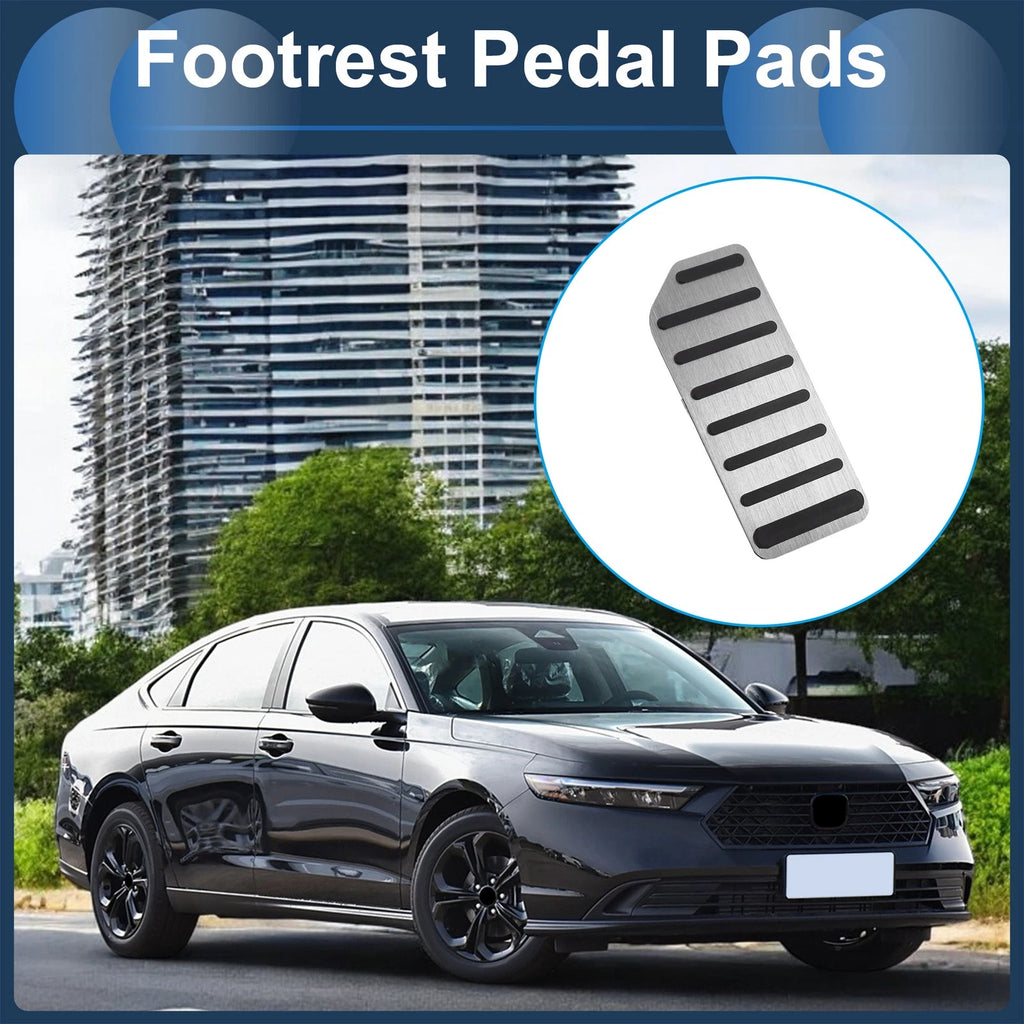 Footrest Pedals Cover for Honda Accord (2018–2021) Aluminum Alloy Silver