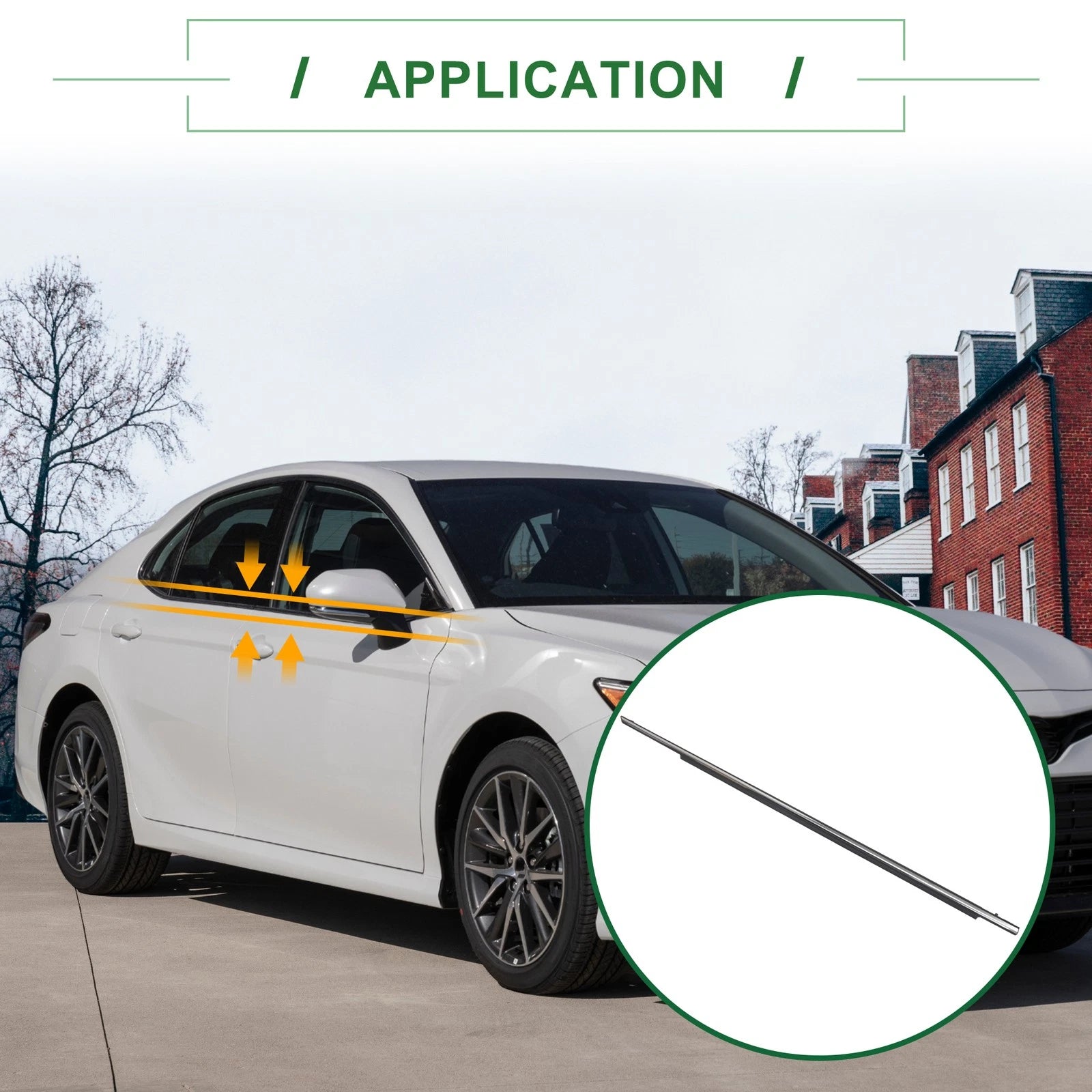 Front Right Weatherstrip Window Seal No.7571006080 for Toyota Camry (2007–2011)