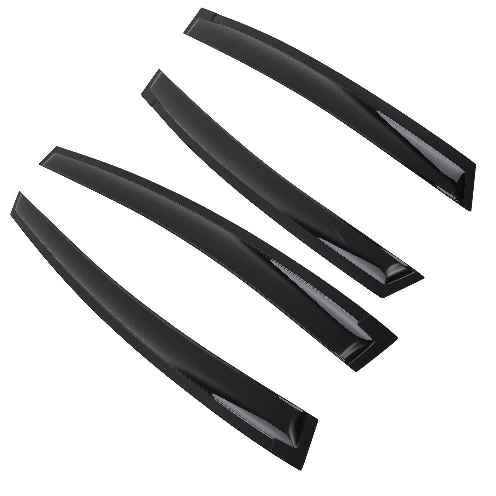 Wind Deflectors for Toyota Prius (2004–2009) - Window Visor Vent Rain Guard Black