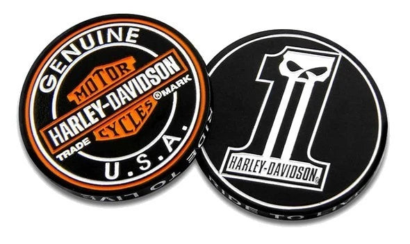 Skull Challenge Coin for Harley-Davidson (1.75 in, Black, 8005023)