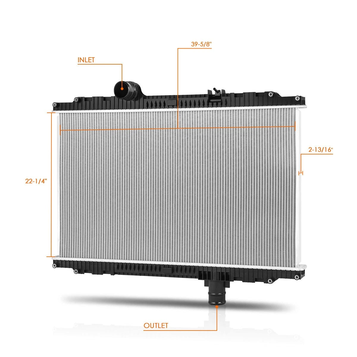 Full Aluminum Core 2-Row Cooling Radiator for Peterbilt 330/335 (2008–2010)