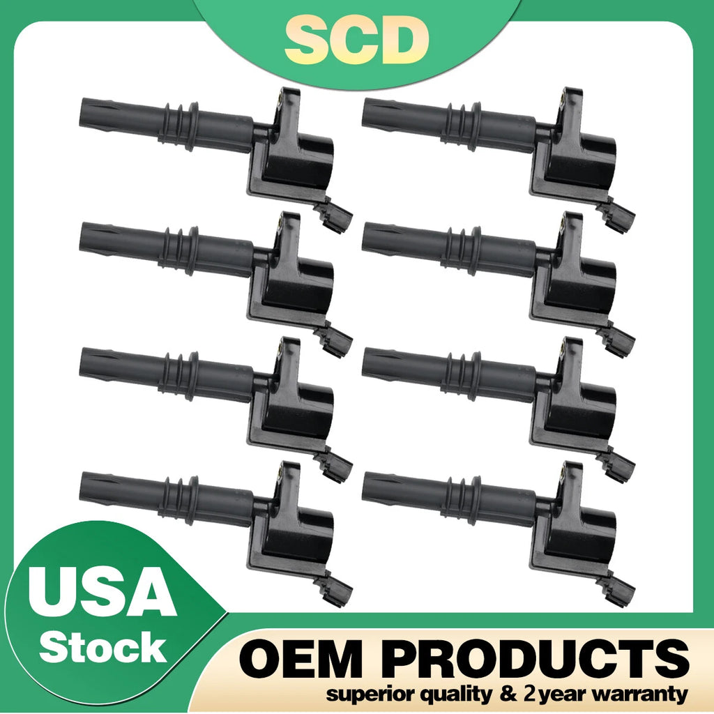 8 Ignition Coils for Ford F-150 Expedition Explorer Mustang Lincoln 4.6L V6 UF537
