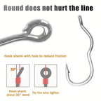 50pcs Reversible Barb Hooks for Crucian Carp Fishing