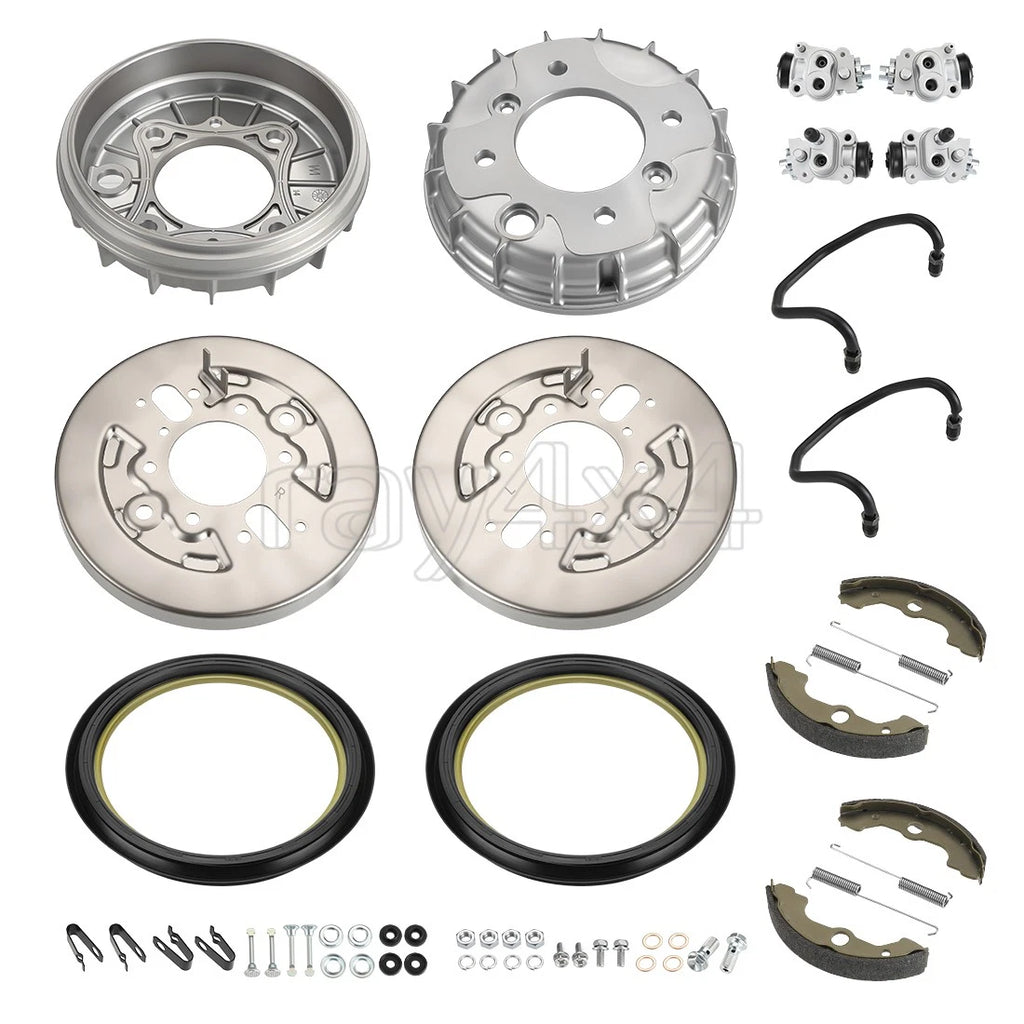 Front Brake Drum Shoes Kit & Wheel Cylinder for Honda Rancher 350 (2000–2003)