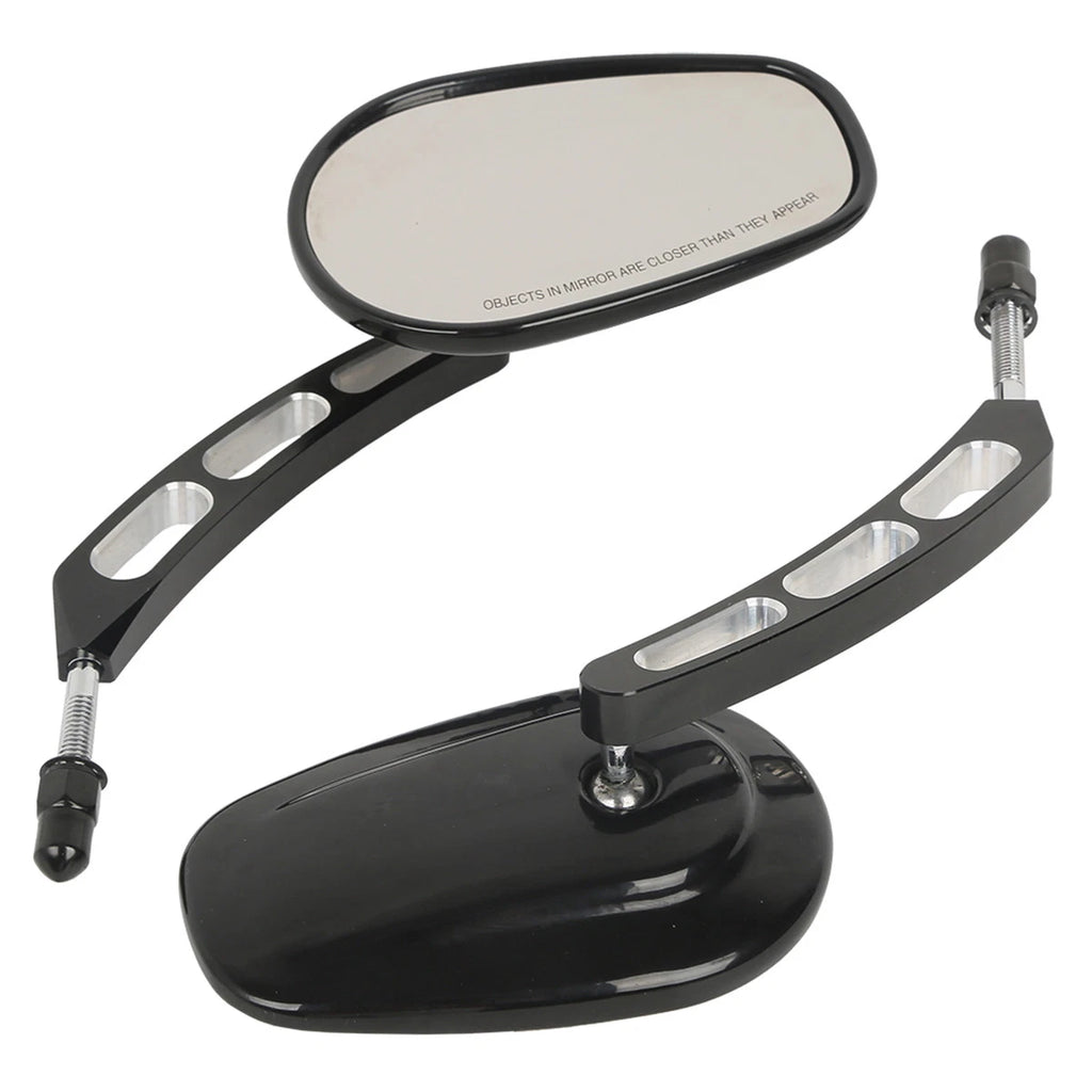 8mm Rear View Side Mirrors for Harley Touring, Road King, Road Glide (Universal)