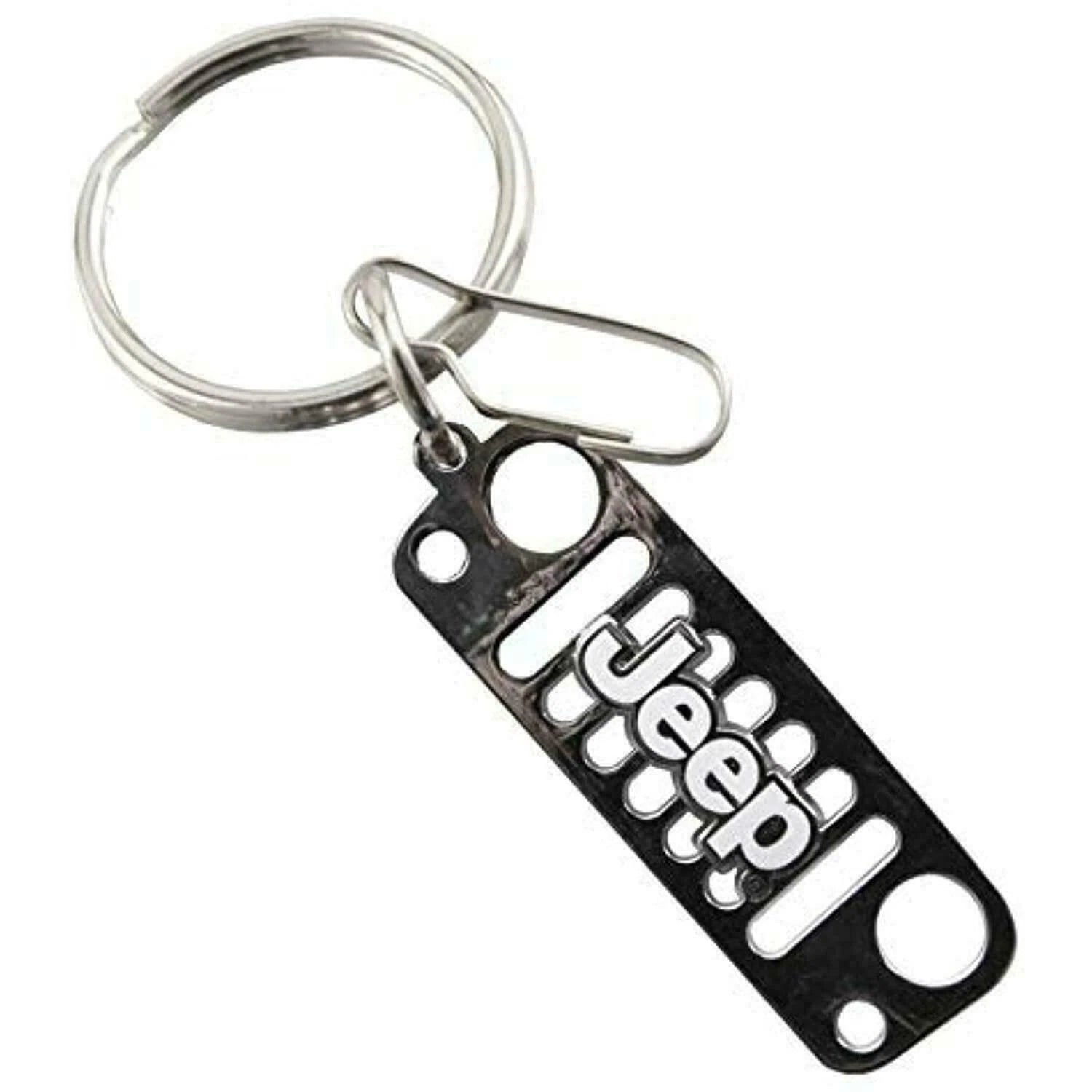 Jeep Logo Over Grill Metal Key Chain for Jeep (Official Licensed)