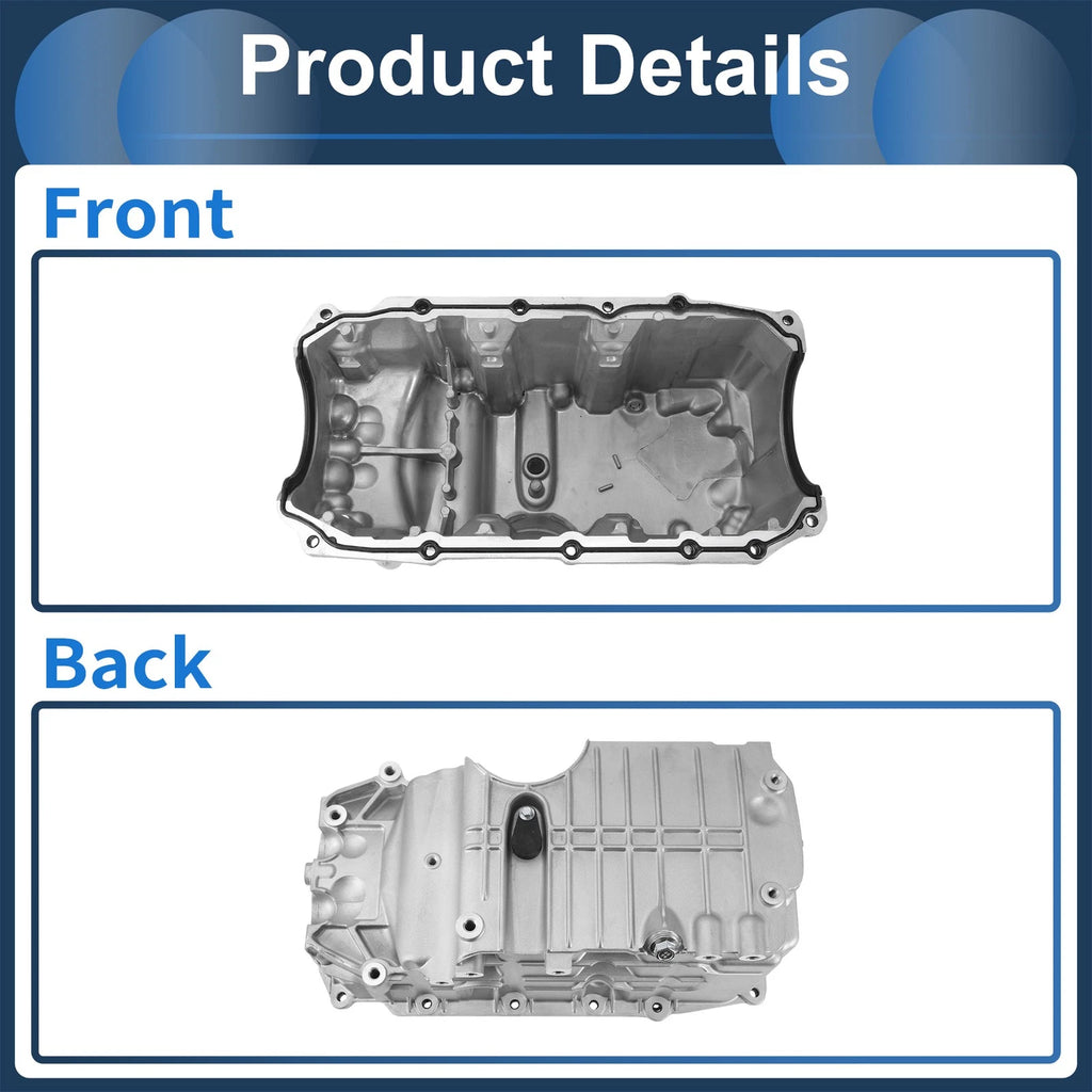 1 Pcs No.12604911 Engine Oil Pan for Buick Terraza (2006–2007) Aluminum