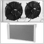 3-Row Aluminum Radiator + Fan Shroud for Chevy GMC C/K Pickup (1967–1972)