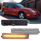 2X Clear Amber LED Front Side Marker Lights for Pontiac Sunfire (2000–2005)