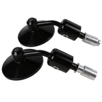 End Rearview Mirrors 3" Round 7/8" Handlebars for Harley