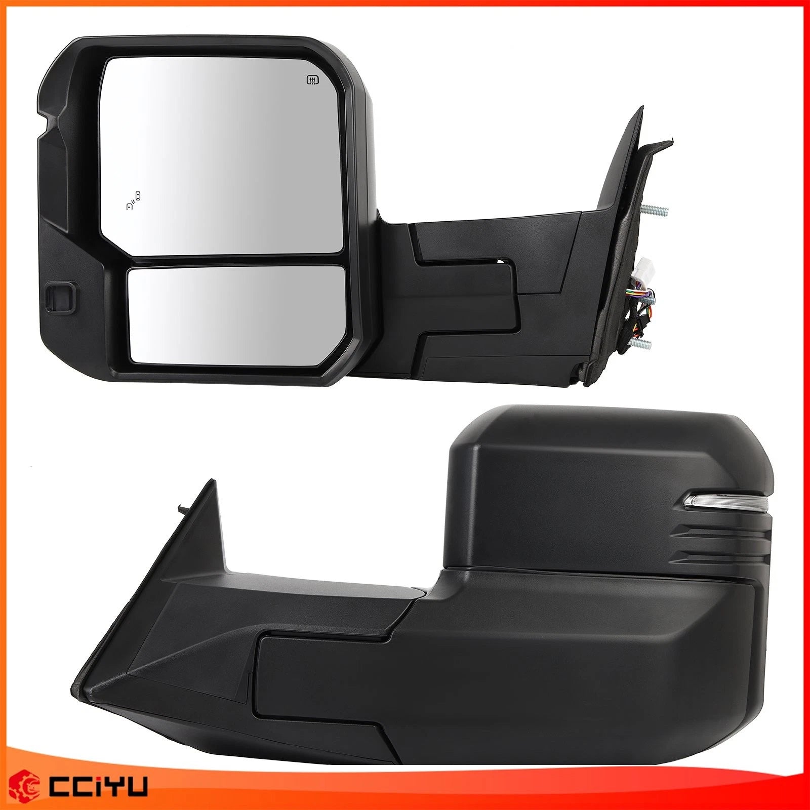 Power Heated Turn Signal Tow Mirrors for Toyota Tundra (2022–2023)