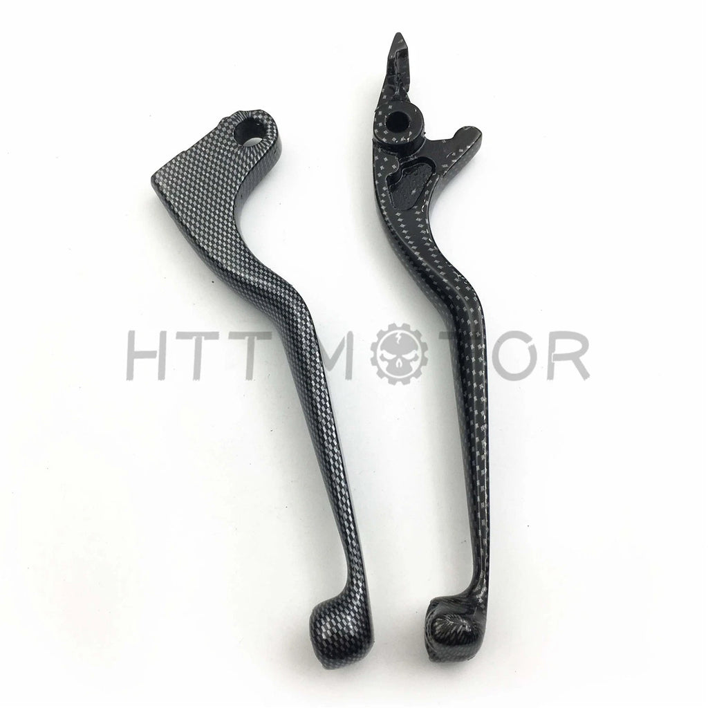 Carbon Skull Levers for Honda Shadow 600 750 1100 VTX1300 VT1300