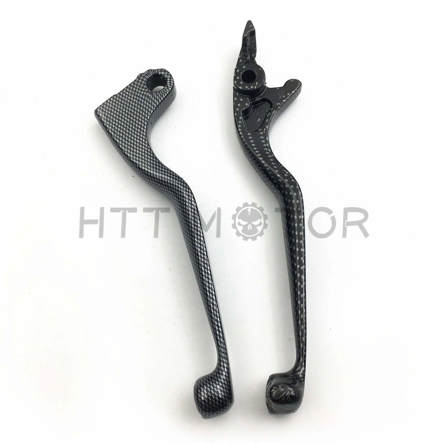 Carbon Skull Levers for Honda Shadow 600 750 1100 VTX1300 VT1300