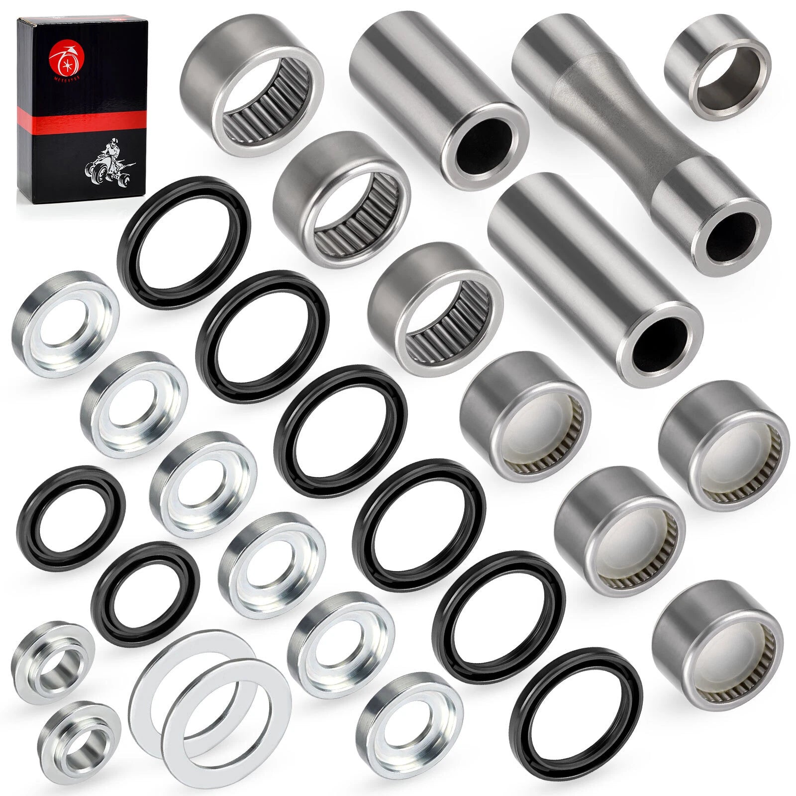Linkage Needle Bearing Collar Kit for Honda CR 125R 250R CRF 250X 250R 450R 450X (2000–2023)