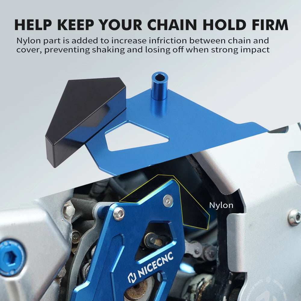 Sprocket Cover Guard Chain Guide for Yamaha Raptor 700 700R (2011–2026) Blue