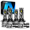 Set of 4 NOVSIGHT 9005 9006 LED Headlight Bulbs 6500K 16000LM 60W