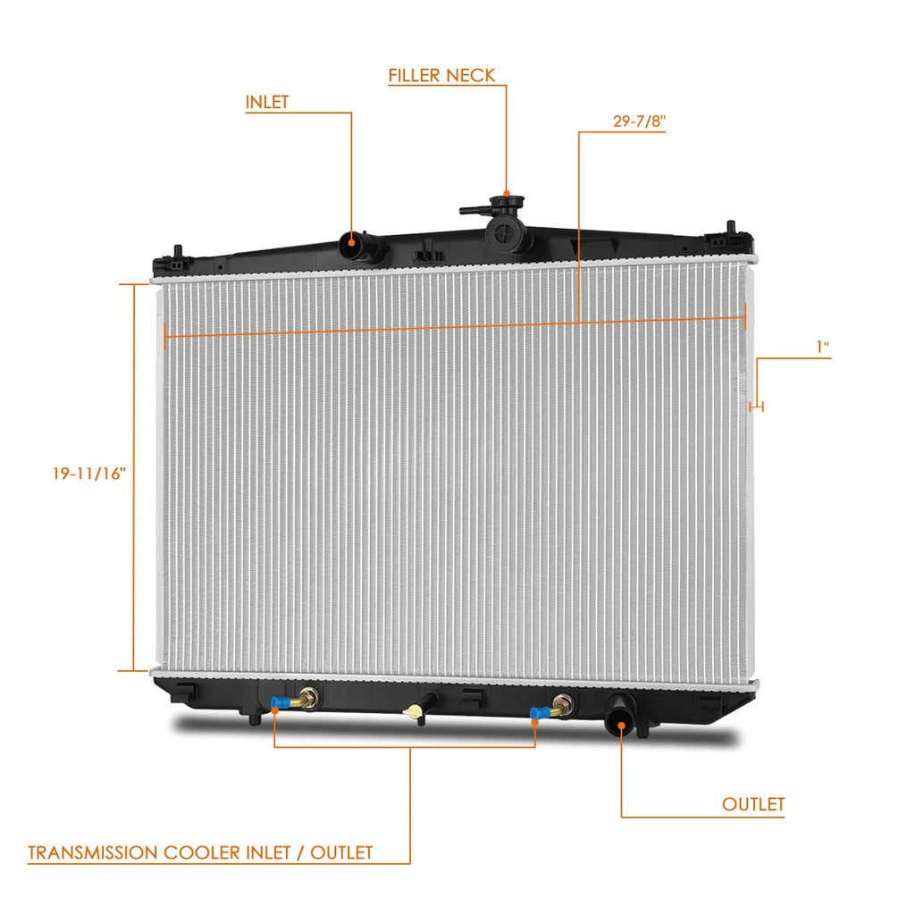 Cooling Radiator for Lexus RX350/RX450H (2016–2020) DPI-13596