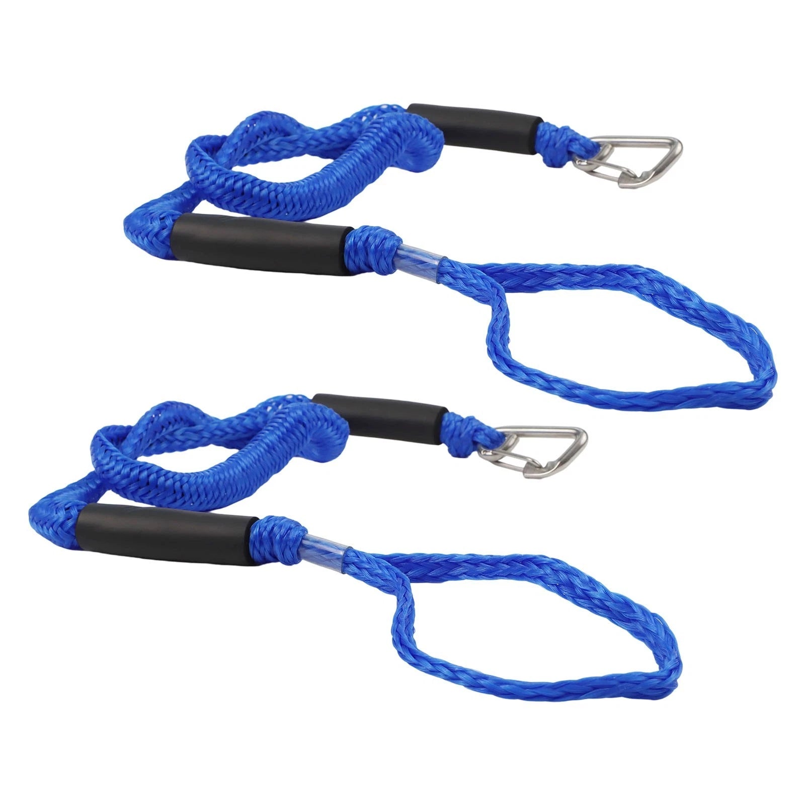 2X 5ft Bungee Mooring Rope with Quick Buckle for Kayak Pontoon Boat