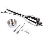 30" Chrome Tilt Steering Column with Wheel Adapter for Hot Rod (No Key)
